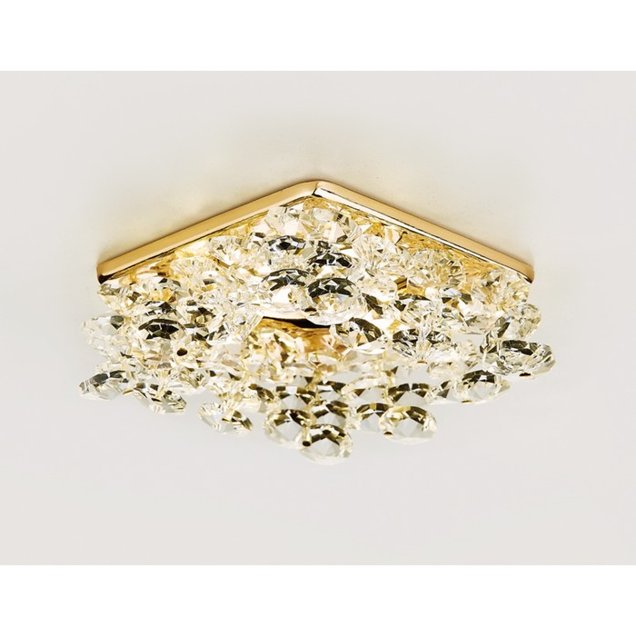 Светильник встраиваемый, MR16, GU5.3, цвет золото, d=60 мм