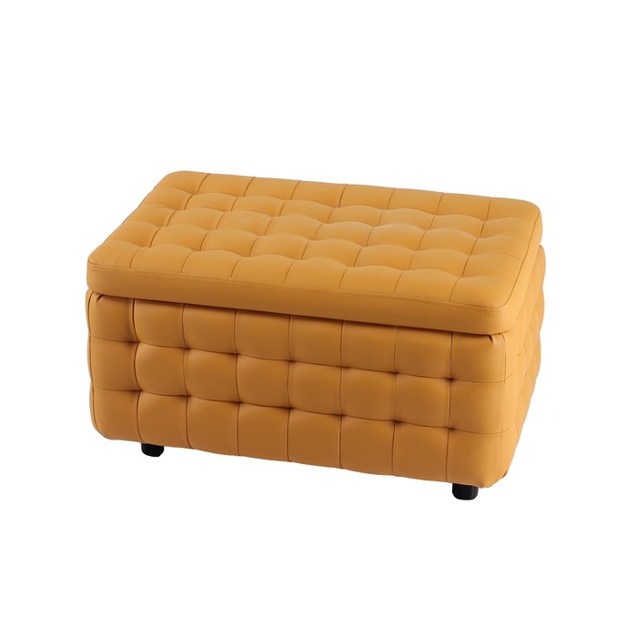 Пуф с ящиком Валенсия, 800х500х450, Оранжевый