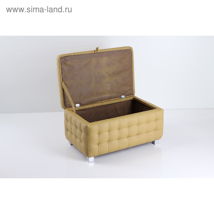 

Пуф с ящиком Валенсия, 800х500х450, Светло-коричневый
