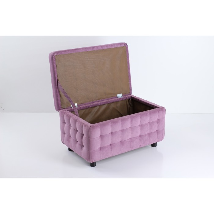 Пуф с ящиком Валенсия, 800х500х450, Фиолетовый
