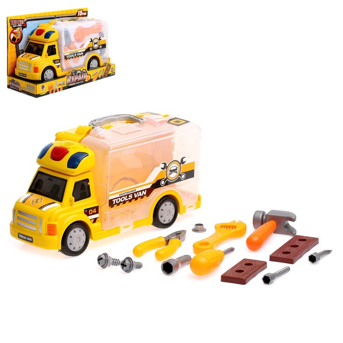 Набор инструментов "Аварийная служба", 13 предметов, световые и звуковые эффекты