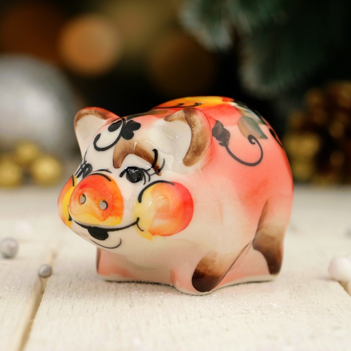 Сувенир «Борька», 6 см, цвет, гжель