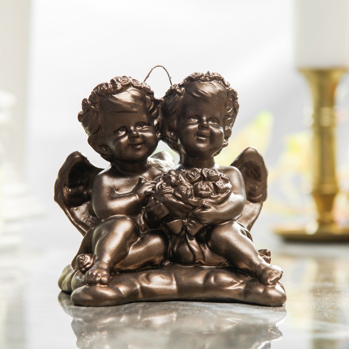 Сувенир-статуэтка "Амуры" подвесной, античная бронза