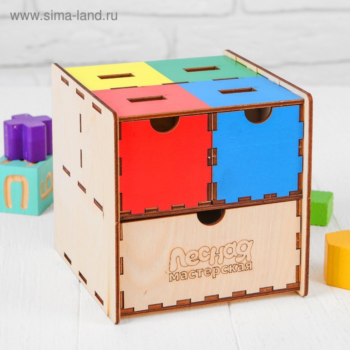 Комодик-сортер развивающий «Умный куб» игрушка сортер куб умный малыш