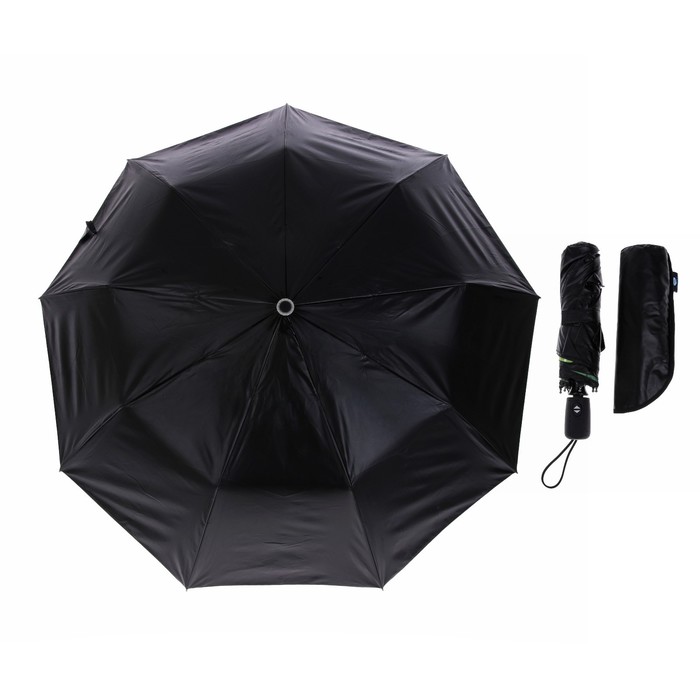 Зонт автоматический "Тропики", R=52см, цвет купола чёрный