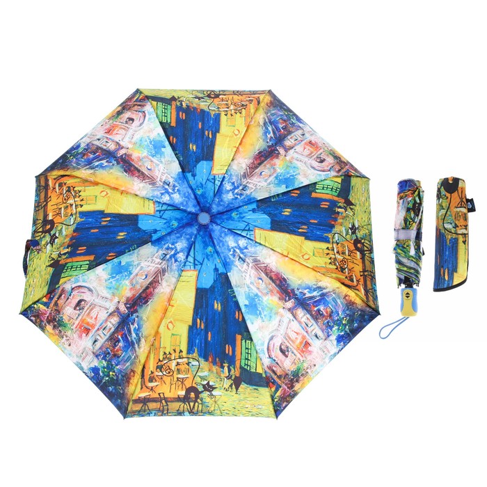 Зонт автоматический "Кошки", R=50см, разноцветный