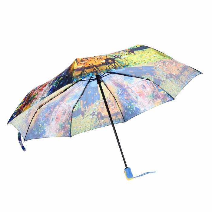 Зонт автоматический "Кошки", R=50см, разноцветный