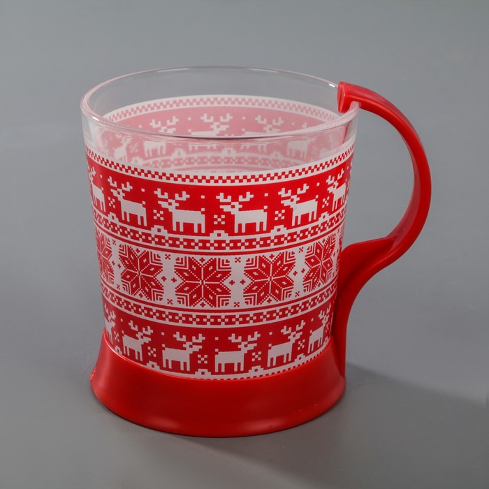 Кружка "Скандинавский стиль" для чая 250 мл цвет красный