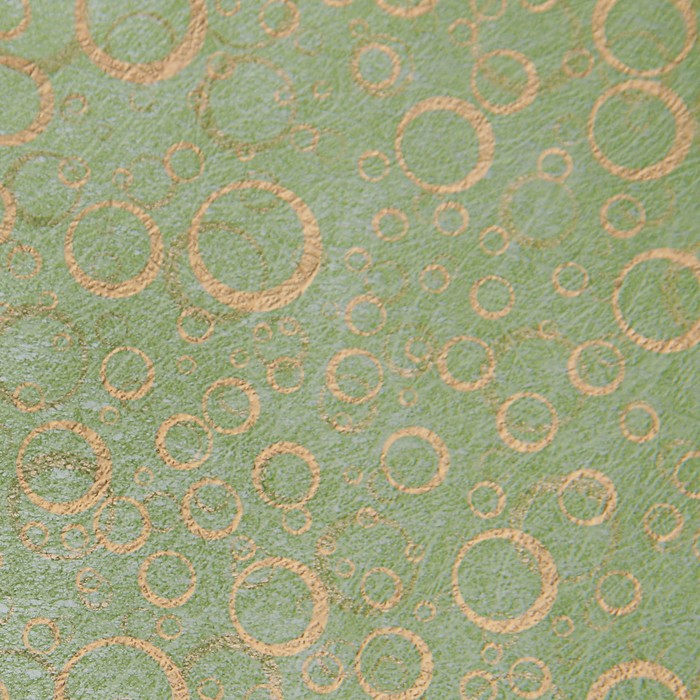 Фетр "Пузыри", ламинированный, зелёный, 60 см х 5 м