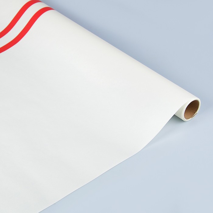 Фетр "Горизонталь", ламинированный, белый, 60 см х 5 м