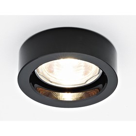 Светильник Ambrella light встраиваемый, MR16, GU5.3, цвет чёрный, d=65 мм