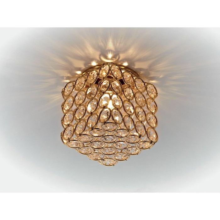 Светильник встраиваемый, G9, цвет золото, d=45 мм