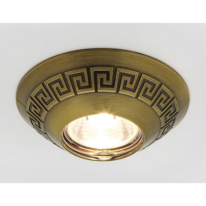 Светильник встраиваемый, MR16, GU5.3, цвет бронза, d=65 мм