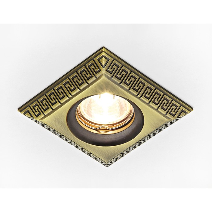Светильник встраиваемый, MR16, GU5.3, цвет бронза, d=65 мм