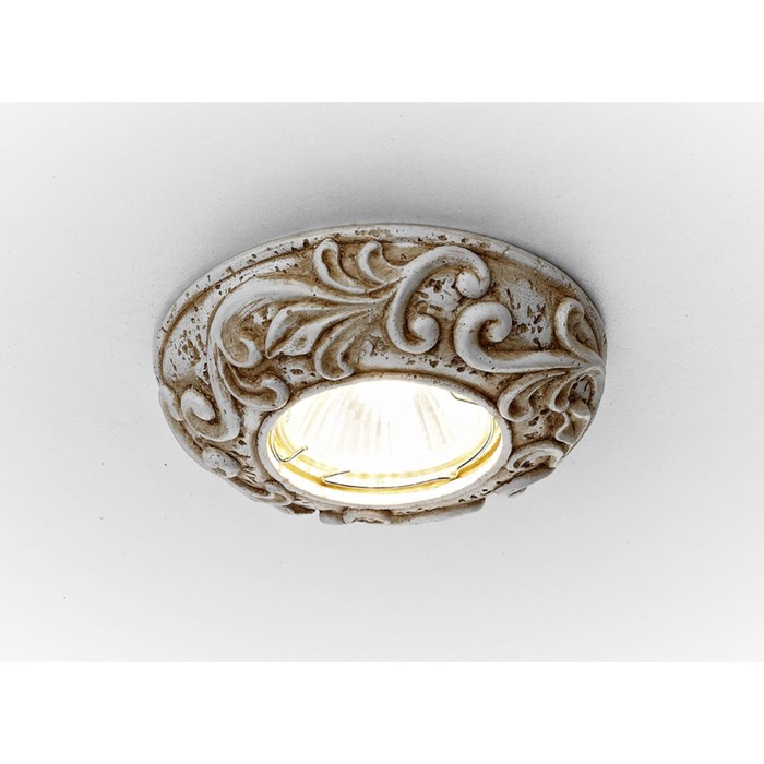 Светильник встраиваемый, MR16, GU5.3, цвет бежевый, d=65 мм