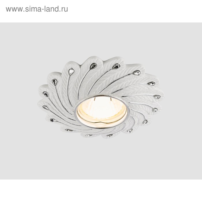 фото Светильник ambrella light встраиваемый, mr16, gu5.3, цвет белый, d=65 мм