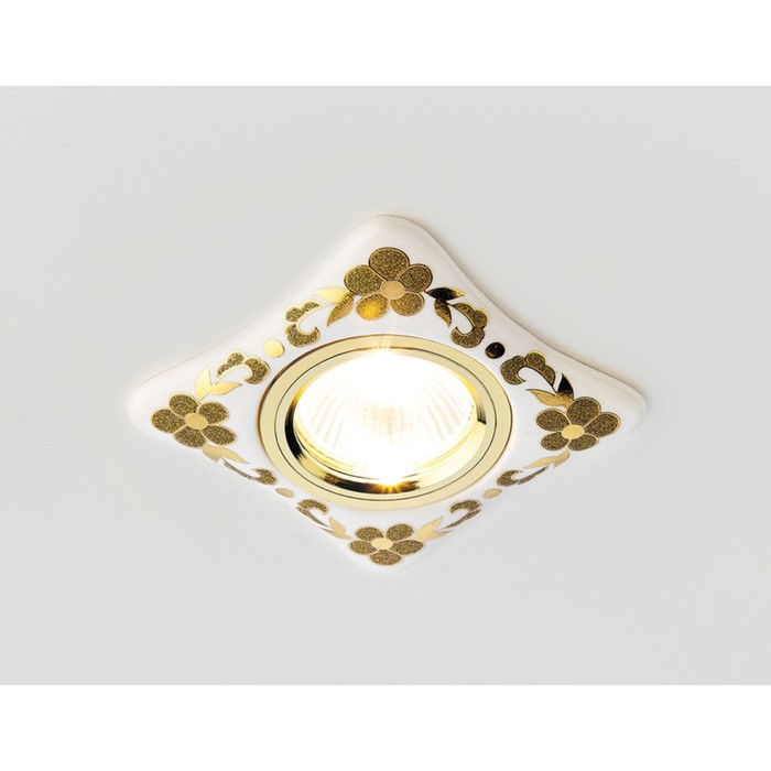 Светильник встраиваемый, MR16, GU5.3, цвет белый, d=65 мм