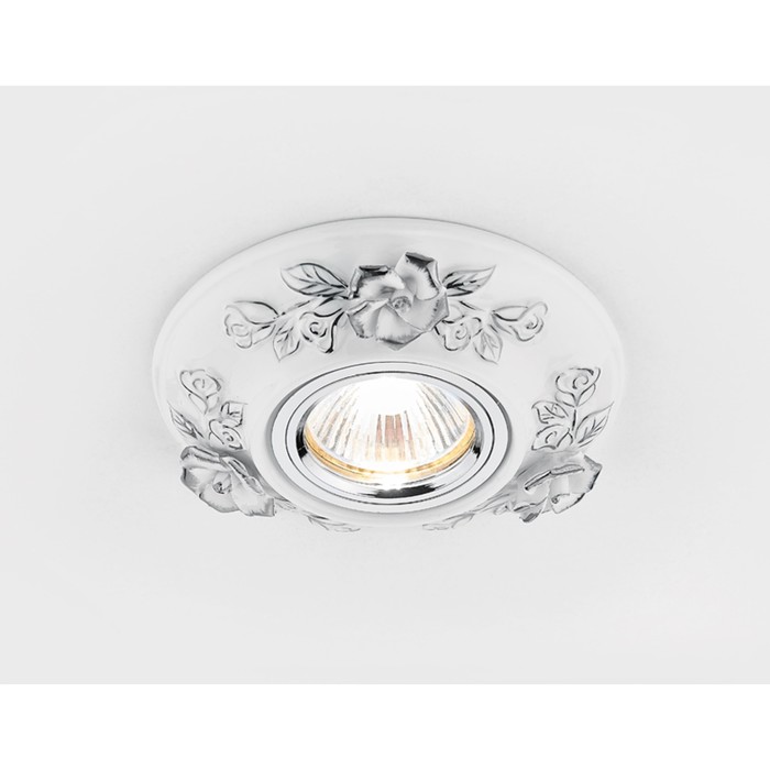 Светильник встраиваемый, MR16, GU5.3, цвет белый, d=65 мм