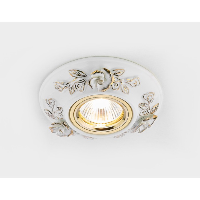 Светильник встраиваемый, MR16, GU5.3, цвет белый, d=65 мм