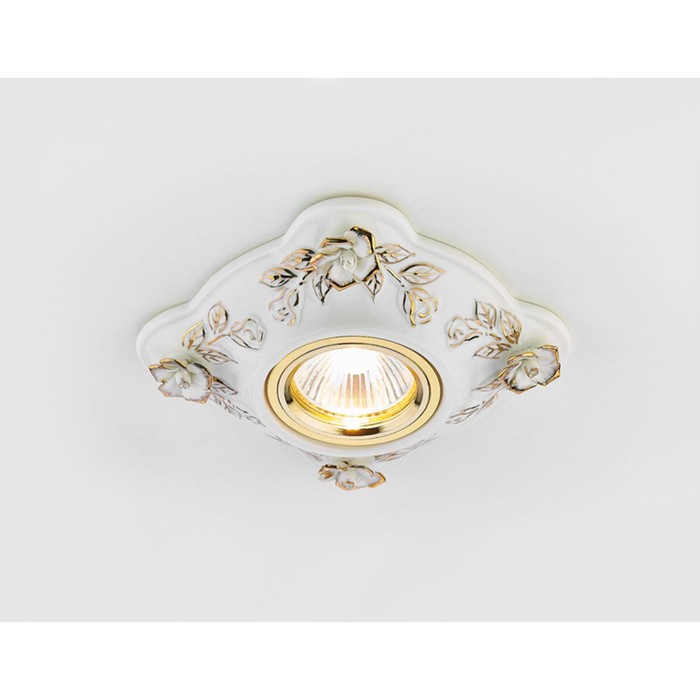 Светильник встраиваемый, MR16, GU5.3, цвет белый, d=65 мм