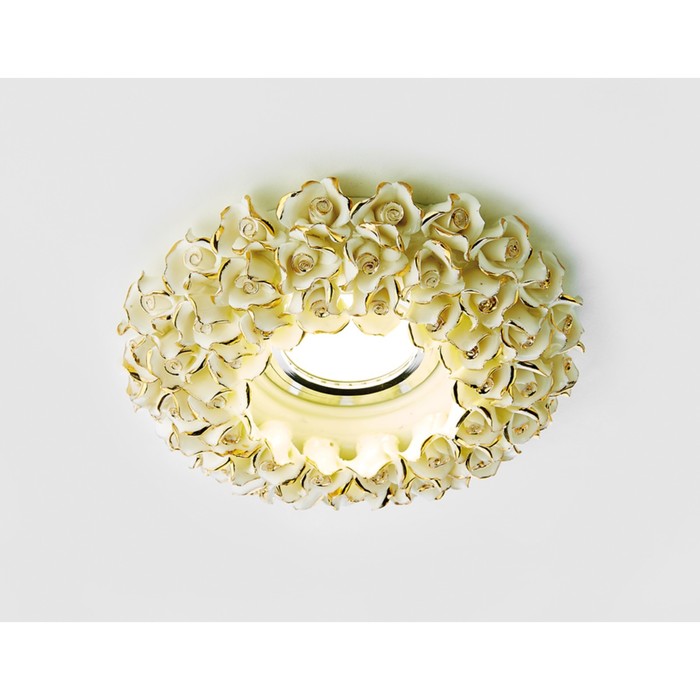 Светильник встраиваемый, MR16, GU5.3, цвет белый, d=70 мм