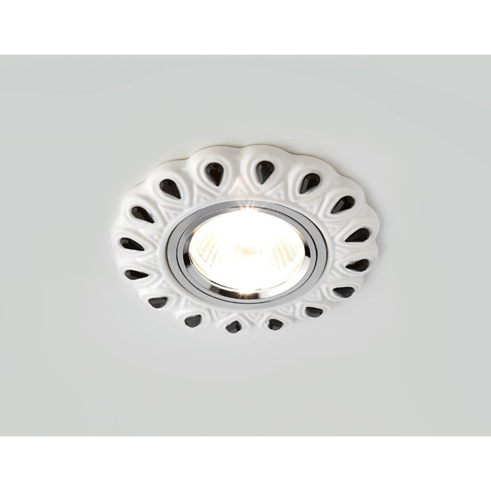 Светильник встраиваемый, MR16, GU5.3, цвет белый, d=65 мм