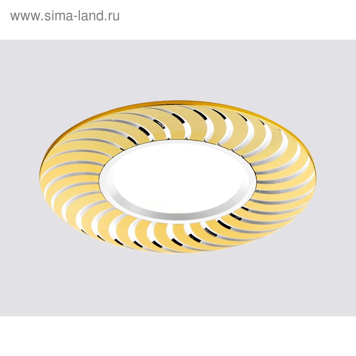 Светильник Ambrella light встраиваемый, MR16, GU5.3, цвет золото, d=65 мм