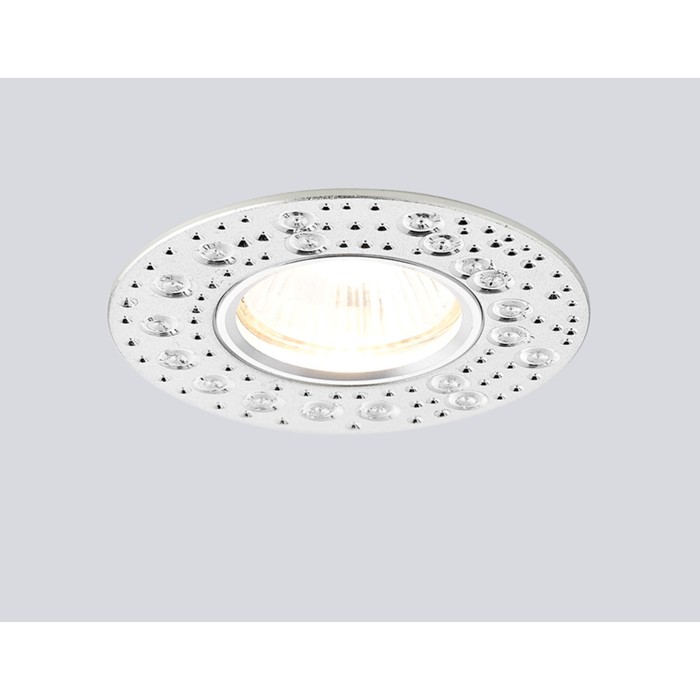 Светильник встраиваемый, MR16, GU5.3, цвет алюминий, d=60 мм