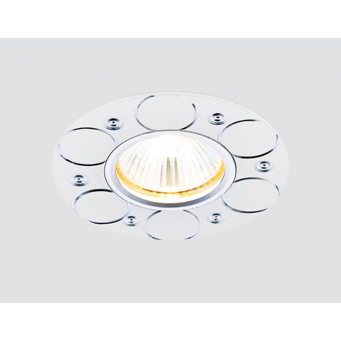 Светильник встраиваемый, MR16, GU5.3, цвет белый, d=60 мм