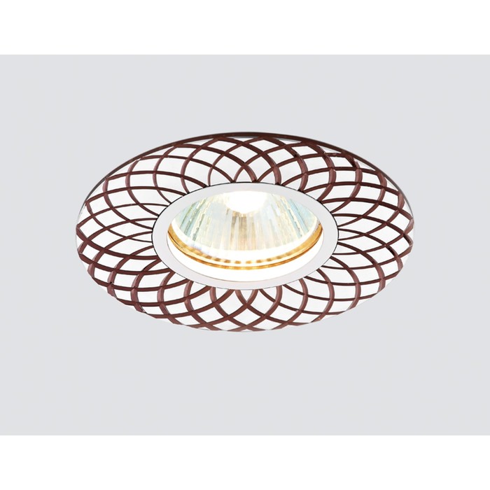 Светильник встраиваемый, MR16, GU5.3, цвет коричневый, d=60 мм