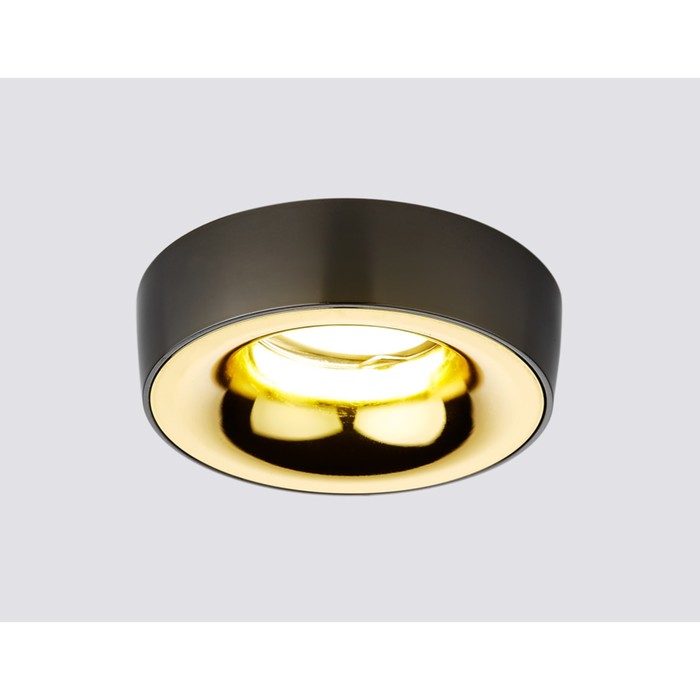 Светильник встраиваемый, MR16, GU5.3, цвет черный, d=65 мм