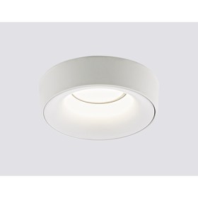 Светильник Ambrella light встраиваемый, MR16, GU5.3, цвет белый, d=65 мм