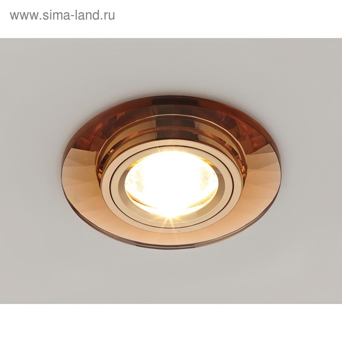 

Светильник Ambrella light встраиваемый, MR16, GU5.3, цвет коричневый, d=65 мм