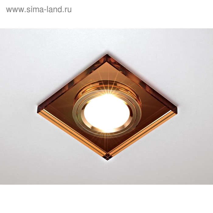 

Светильник Ambrella light встраиваемый, MR16, GU5.3, цвет коричневый, d=60 мм