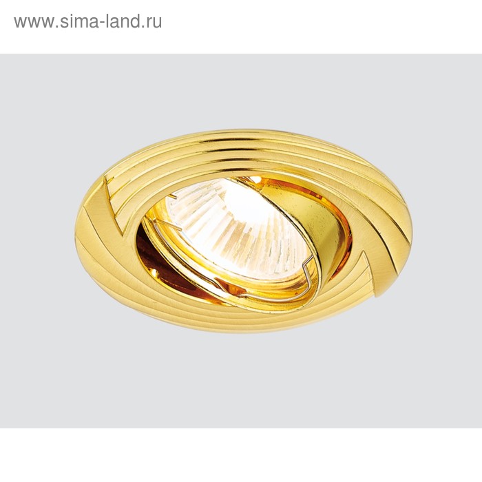 Светильник Ambrella light встраиваемый, MR16, GU5.3, цвет золото, d=75 мм