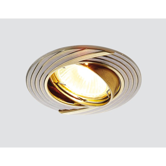 Светильник встраиваемый, MR16, GU5.3, цвет бронза, d=75 мм