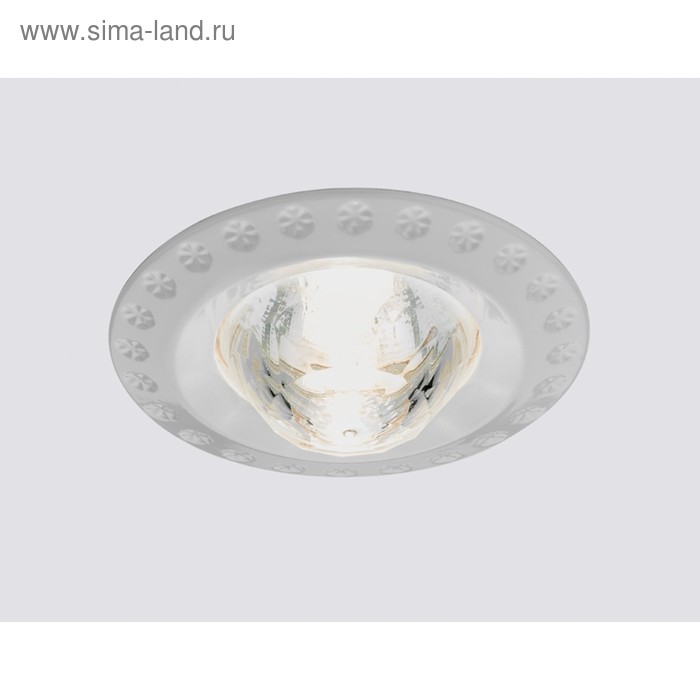 Светильник Ambrella light встраиваемый, MR16, GU5.3, цвет белый, d=65 мм