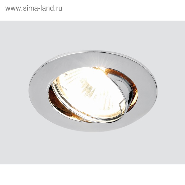 Светильник Ambrella light встраиваемый, MR16, GU5.3, цвет хром, d=75 мм
