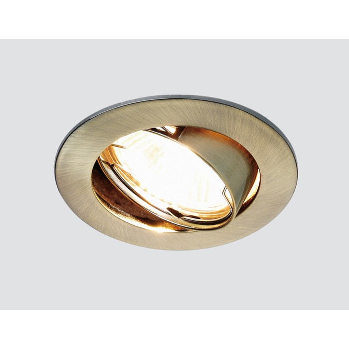 Светильник встраиваемый, MR16, GU5.3, цвет бронза, d=75 мм