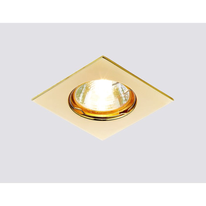 Светильник встраиваемый, MR16, GU5.3, цвет золото, d=65 мм