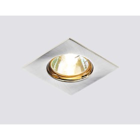 Светильник Ambrella light встраиваемый, MR16, GU5.3, цвет серебро, d=65 мм