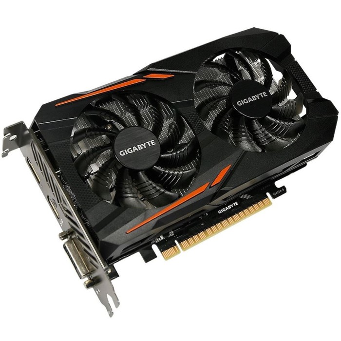 Видеокарта Gigabyte GeForce GTX1050 (GV-N1050OC-3GD) 3Gb 96bit GDDR5 1442/7008 Ret
