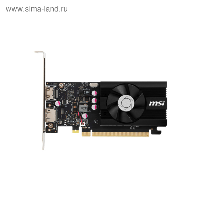Видеокарта MSI GeForce GT1030 (GT1030 2GD4 LP OC) 2Gb 64bit DDR4 1189/2100 Ret low profile