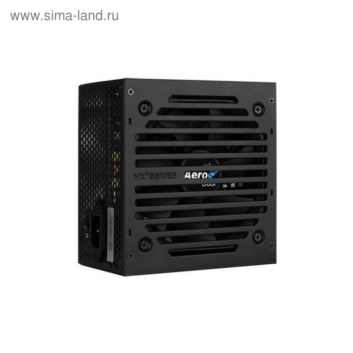 фото Блок питания aerocool atx 600w vx-600 plus (24+4+4pin) 120mm fan 3xsata rtl