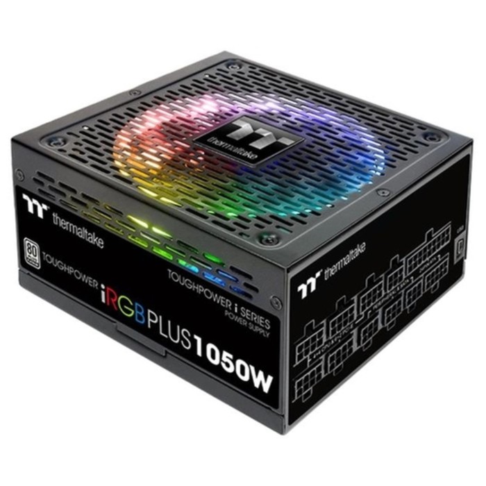 Блок питания Thermaltake ATX 1050W Toughpower iRGB Plus 80+ platinum APFC 140mm 12xSATA RTL 384033