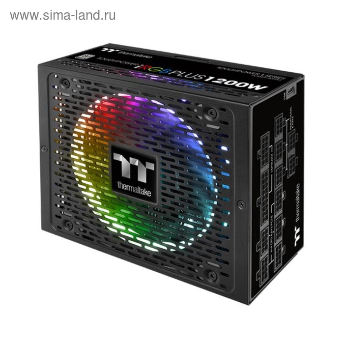 фото Блок питания thermaltake atx 1200w toughpower irgb plus 80+ platinum apfc 140mm led 12xsata rtl 38