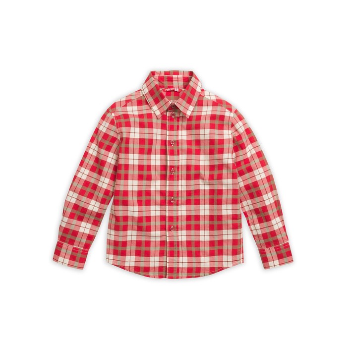 Сорочка верхняя для мальчика, рост 98 см, цвет красный