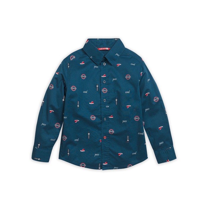 Сорочка верхняя для мальчика, рост 98 см, цвет джинс