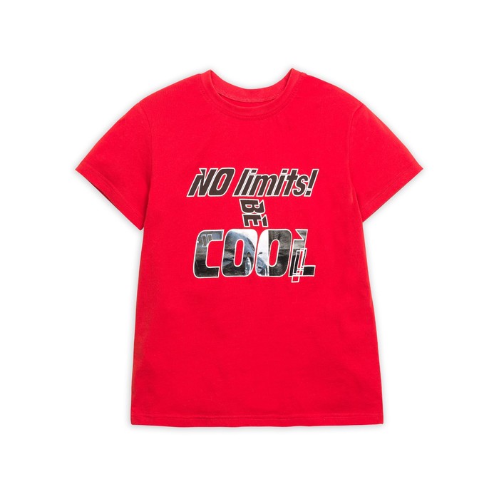 Футболка для мальчика, рост 122 см, цвет красный