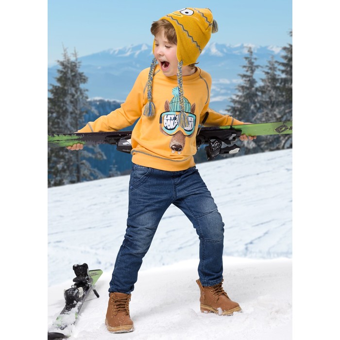 Брюки для мальчика, рост 116 см, цвет синий